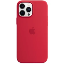 Чехол для iPhone Apple Silicone Case with MagSafe (PRODUCT) Red (MM2V3) for iPhone 13 Pro Max: Цвет красный
