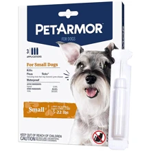 Капли от блох, клещей, вшей для собак PetArmor Small от 2.2-10 кг 3х0.67 мл (58434). Цена за 1 пипетку. Продажа упаковкой/3 пипетки.: Тип Капли