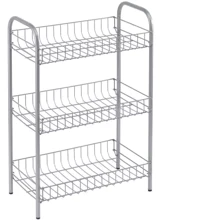 Этажерка Metaltex 3-ох уровневая 58x41x23см, серебристый (938100): Тип Этажерка 3-х уровневая