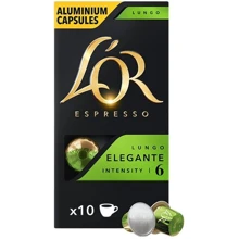 Кофе в капсулах L'OR Lungo Elegante 6 10x5.2 г (8711000360552): Вид напитка Кофе в капсулах
