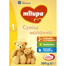 Молочная смесь Milupa №1 до 6 мес. 3х350 г: Тип Смеси молочные