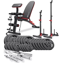 Скамья для жима и пресса Hop-Sport STRONG Набор 146 кг со скамейкой HS-1035 и стойками 1005L: Вид применения домашний / профессиональный