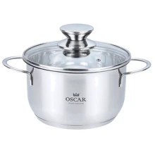 Кастрюля OSCAR Galant с крышкой 24 см 5.9 л (OSR-2004-24): Тип Традиционная