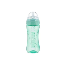 Пляшечка Nuvita для годування Mimic Cool 330 мл 4+ антиколікова зелена (NV6052GREEN): Матеріал пластик