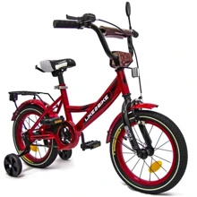 Велосипед детский 2-х колесный 14'' 211415 (RL7T) Like2bike Sky, бордовый, рама сталь, со звонком: Тип 2х колесный велосипед