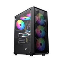 Корпус 1STPLAYER FD3-4F2(AP)-BK Black: Форм-фактор материнской платы ATX/MicroATX