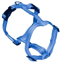 Шлея светоотражающая Croci Soft Reflective H-образная 1.5х35-50 см голубая (C5079902): Производитель Croci