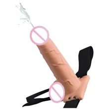 Fetish Fantasy 7.5in Hollow Squirting StrapOn - Полый страпон с имитацией эякуляции (телесный),19х4.8см: Для кого Унисекс