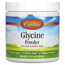 Carlson Labs Glycine Powder Free Form Amino Acid Глицин в порошке свободная форма аминокислоты 100 гр: Тип Глицин