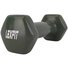 Гантель LEXFIT стальная с виниловым покрытием 1кг черная (LKDB-505-1): Вес гантели, кг 1