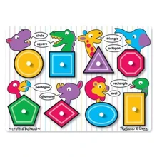 Melissa & doug Геометричні фігури - рамка-вкладиш (MD3285): Виробник Melissa&Doug