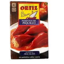 Консервы рыбные Conservas Ortiz Перец пикильо фаршированный Треской 300 г (8411320891711): Вес нетто 300 г