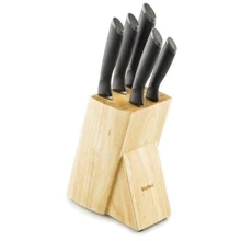 Набор кухонных ножей Tefal Comfort с подставкой 6 предметов (K221SA04): Наименование Набор кухонных ножей 6 пр.