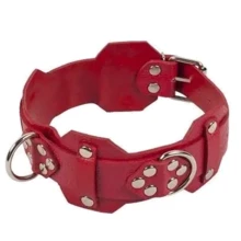 Ошейник VIP Leather Collar, Red: Производитель sLash