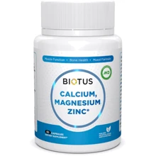 Biotus Calcium Magnesium and Zinc Кальций, Магний и Цинк 60 капсул: Тип Кальций