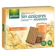 Gullon Diet Nature Tostada 400г без сахара (WT4548): Вес нетто 400 г