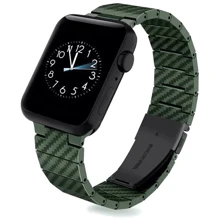 Аксесуар для Watch COTEetCI W76 Carbon Fiber Pattern Strap Green (22008-GR) для Apple Watch 42/44/45/49mm: Виробник COTEetCI