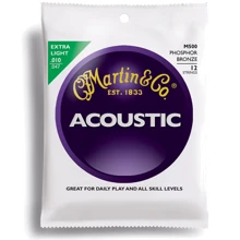 Струна для гитар Струны MARTIN M500 Traditional Acoustic 92/8 Phosphor Bronze Extra Light 12-String (10-47): Тип Комплект струн