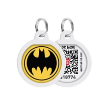 Адресник металевий WAUDOG Smart ID з QR паспортом малюнок Бетмен лого 25 мм Російсько-англійський (0625-1006ua-eng): Виробник WAUDOG
