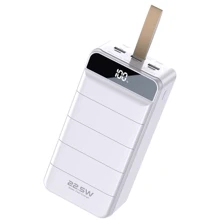 Зовнішній акумулятор WK Wekome Power Bank 60000mAh Minre Digital Display PD20W+22.5W White (WP-269): Кількість USB 4