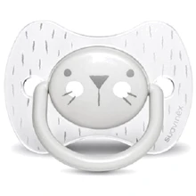 Пустышка физиологическая Suavinex Hygge Уютные истории 6-18 месяцев серая (306602): Возраст старше 6 месяцев