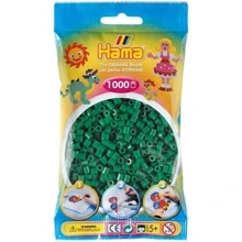 Термомозаика HAMA Набор зеленых бусин Midi 5+, 1000 шт. (207-10): Производитель HAMA