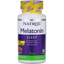 Natrol Melatonin, Fast Dissolve, Strawberry Flavor, 3 mg, 90 Tablets (NTL-06076): Форма выпуска Таблетки