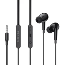 Навушники BlitzWolf BW-ES7 Black: Тип конструкції вакуумні