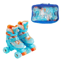 Раздвижные ролики квады Best Roller колеса PU 12004-XS (27-30) в сумке Синие: Цвет синий