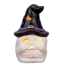 Статуэтка Yes! Fun Хэллоуин "Skull in hat" 10 см LED (974189): undefined undefined