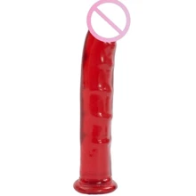 Фаллоимитатор Doc Johnson Jelly Jewels - Dong with Suction Cup - Red: Назначение Вагинальные