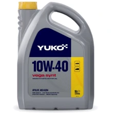 Олія моторна YUKO VEGA SYNT 10W-40 API SL/CF, 5л: Тип Полусинтетическое, HC (гидрокрекинг)