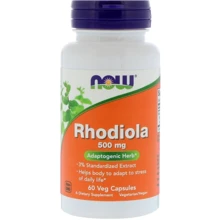 Now Foods Родиола розовая (Rhodiola), 500 мг, 60 капсул: Форма выпуска Капсулы