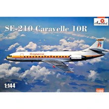 Модель Amodel Пассажирский самолет SE-210 "Caravelle" 10R (AMO1480): Производитель AMODEL
