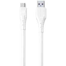 Кабель WK USB Cable to microUSB Wargod Fast 6A 1m White (WDC-152): Тип USB Cable - microUSB