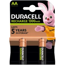 Аккумулятор Duracell Recharge Ni-MH AA 1300 mAh, 2 шт (5000394047716) UA: undefined undefined