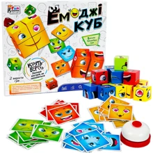 Емоджи куб 4FUN Game Club 48 карточек, звонок, кубики (68831): Производитель 4FUN Game Club