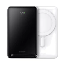 Внешний аккумулятор Baseus Power Bank 10000mAh 20W Magnetic Bracket Wireless Fast Charge White (PPCX000202): Количество USB 1