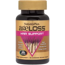 Nature's Plus AgeLoss, Hair Support, 90 Tablets (NTP8015): Форма випуску таблетки