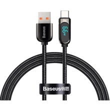 Кабель Baseus USB Cable to USB-C Display Fast Charging Data 66W 1m Black (CASX020001): Тип USB Cable - USB-C