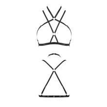 Портупея-стрепы Passion Exclusive KELIS BRA black XXL/XXXL: Для кого Для женщин