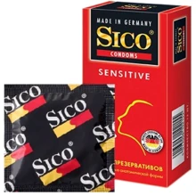 Презервативи латексні SICO Sensitive контурні №12: Тип Для натуральних відчуттів