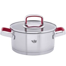Каструля Krauff Moderne Rot зі скляною кришкою 16 см 1.9 л (26-188-117): Тип Традиционная