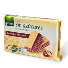 Вафли Gullon Diet Nature шоколадные Без сахара, 180г: Вес нетто 180 г