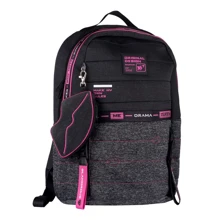 Рюкзак YES T-122 Urban disign style Pink, серый/черный (558752): Возрастная группа от 13 до 18 лет