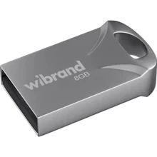 USB-флешка Wibrand 8Gb Hawk USB 2.0 Silver (WI2.0/HA8M1S): Стандарт USB USB 2.0