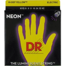 Струна для гитар Струны для электрогитары DR NYE-9/42 NEON Hi-Def (9-42) Lite-n-Heavy: Тип Комплект струн