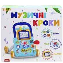 Каталка-ходунки Tilly Музыкальные шаги, голубой (UK0810): Цвет голубой