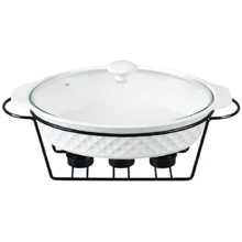 Мармит овальный Maestro 37.5 см 2.3 л ромб (MR11559-74): Объем, л 2.3