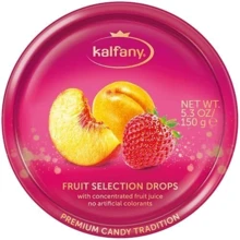 Льодяники Kalfany Fruit Selection фруктовий мікс 150г: Вага, г 150